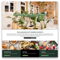 Website-Template für Café und Bars