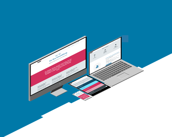 Ansicht verschiedener Endgeraete für die Website meet-kojo