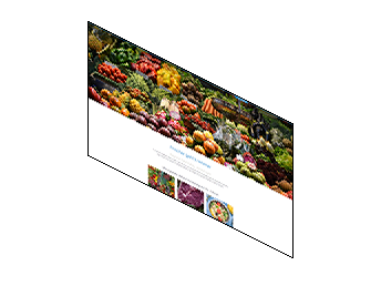 Ein bunter Marktstand mit frischem Obst und Gemüse, der eine Vielzahl von Farben und Texturen präsentiert.