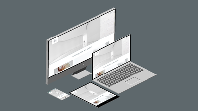 Moderne Webdesign für Künstler-Webistes