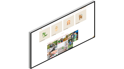 Ein ansprechendes Layout mit verschiedenen Kunstwerken, die die Vielfalt der Illustrationen und deren Stil zeigen.