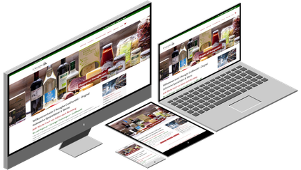 Website Il Nuarghe auf verschiedenen Endgerätansichten