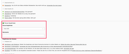yoast seo keyphrase synonym