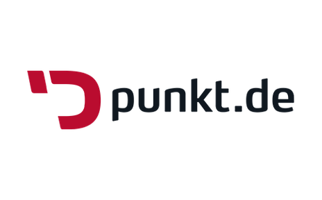 Logo mit einem roten p und Schriftzug punkt.de