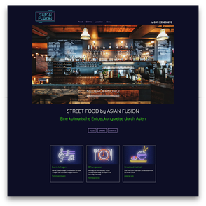 Website template for gastronomy and restaurants