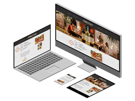 Darstellung der Website von Ritmo de la vida auf verschiedenen Endgeräten