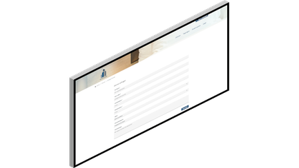 Website für Hotels – Formular zur Buchung