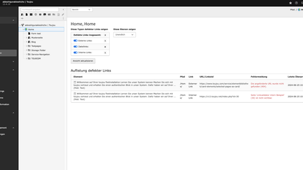 toujou Tutorial Linkvalidator Links bearbeiten