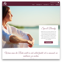 Website-Template für Wellness, Beauty und Spa