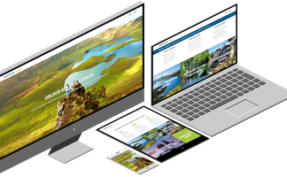 [Translate to English:] Website-Screenshots von seabreeze.travel auf Endgeräten verschiedener Größe