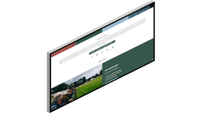 Website für Vereine – Social Media Bar und SEO