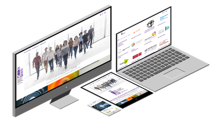 Website-Darstellung der kirchlichen Studienbegleitung auf verschiedenen Endgeräten