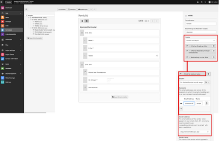 Screenshot Tutorial Formular Finisher anlegen