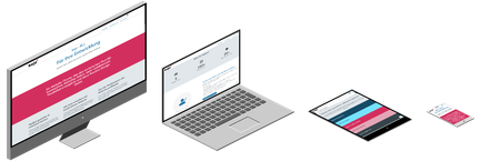 Ansicht verschiedener Endgeraete für das Website-Theme kojo