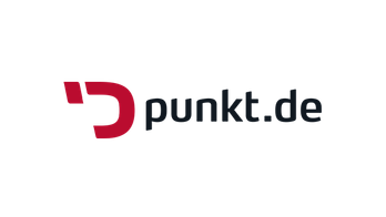 Logo mit einem roten p und Schriftzug punkt.de