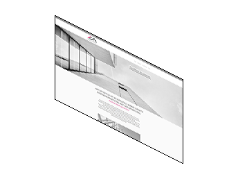 Die Benutzeroberfläche einer Webseite, die durch ihre schlichte Eleganz und große, lichtdurchflutete Flächen besticht.