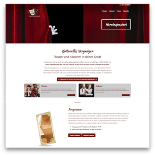 Website template for cultural institutions