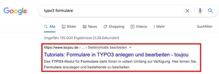 So sieht ein Google Snippet aus
