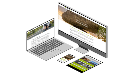 Website Protectum Solutions in verschiedenen Endgerätansichten