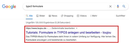 So sieht ein Google Snippet aus
