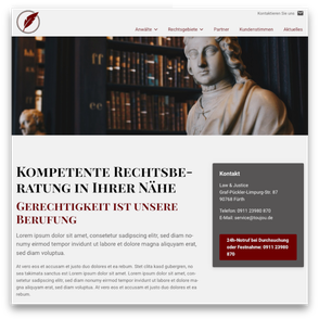 Website template for lawyers