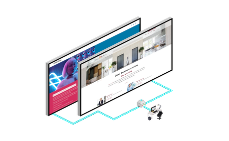 Screenshot Multisite with different design templates