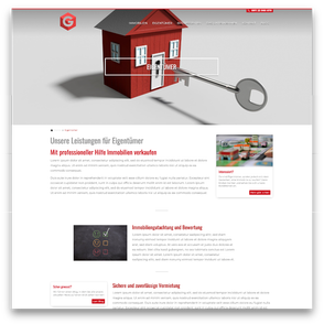 Website template for real estate agents