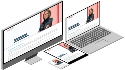 Darstellung der Website von managermama auf verschiedenen Endgeräten