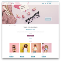Website template for retailers