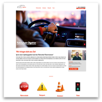 Website template for driving schools