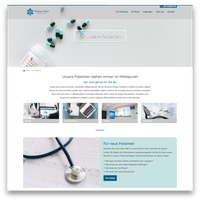 Website template for the medical field