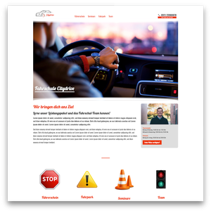 Website-Template für Fahrschulen und Fahrlehrer