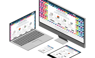 [Translate to English:] Website-Screenshots auf Endgeräten verschiedener Größe