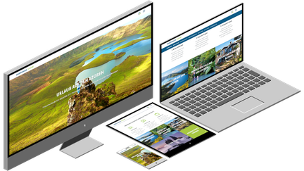 Darstellung der Website von Seabreeze.travel auf verschiedenen Endgeräten