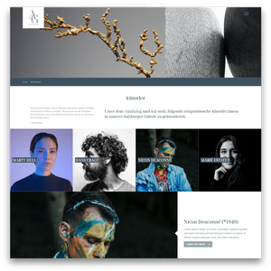 Template für eine Künstler-Website