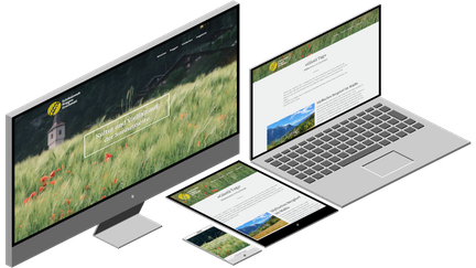 Website erschmatt.de auf verschiedenen Endgerätansichten dargestellt