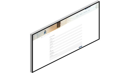 Website für Hotels – Formular zur Buchung