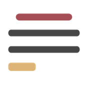 Fünf horizontale Linien in verschiedenen Farben, die auf einem weißen Hintergrund angeordnet sind, schaffen ein minimalistisches Design.