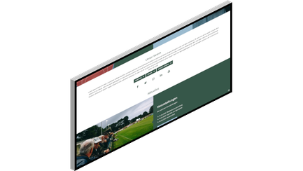 Website für Vereine – Social Media Bar und SEO