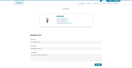 Formular auf Seite testen