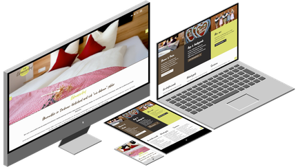 Darstellung der Website von Lohauserhof auf verschiedenen Endgeräten