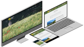 Darstellung der Website von Erschmatt auf verschiedenen Endgeräten