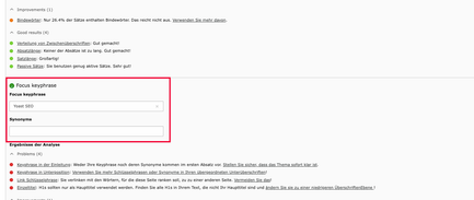 yoast seo keyphrase synonym