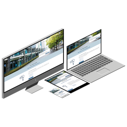 Website Template Hotel verschiedene Endgeräte