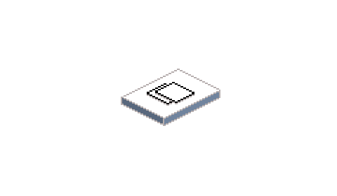 Ein kreatives Design-Setup mit zwei aufeinanderliegenden Quadraten die eine Overlay Funktion auf einer Website darstellen