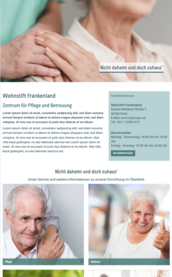 In einem Pflegeheim umarmen sich ein älterer Mann und eine Frau, was eine herzliche Verbindung und Fürsorge symbolisiert.