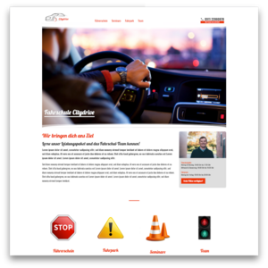 Website Template für Fahrschulen und Fahrlehrer