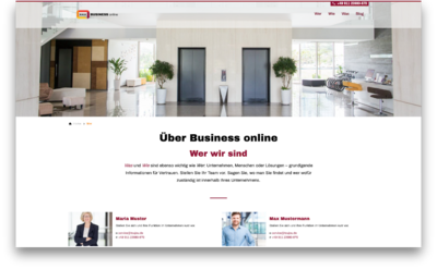 Website-Template für Unternehmen und Dienstleistungen