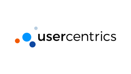 Ein modernes usercentrics Logo mit bunten Kreisen in verschiedenen Größen, das Kreativität und Innovation symbolisiert.