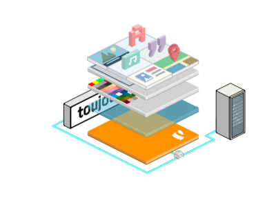 Pixelgrafik zu OpenSource, TYPO3 und Website-Baukasten
